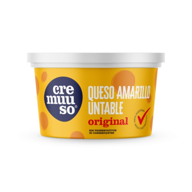 Cremuuso Queso Amarillo Untable Original 450g