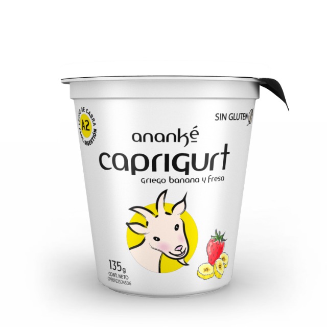 Caprigurt - Yogurt Banana Fresa 135g