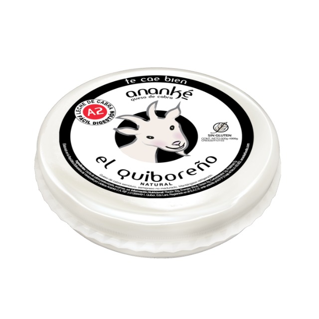 Queso de cabra El Quiboreño Redondo 490g (peso aproximado)