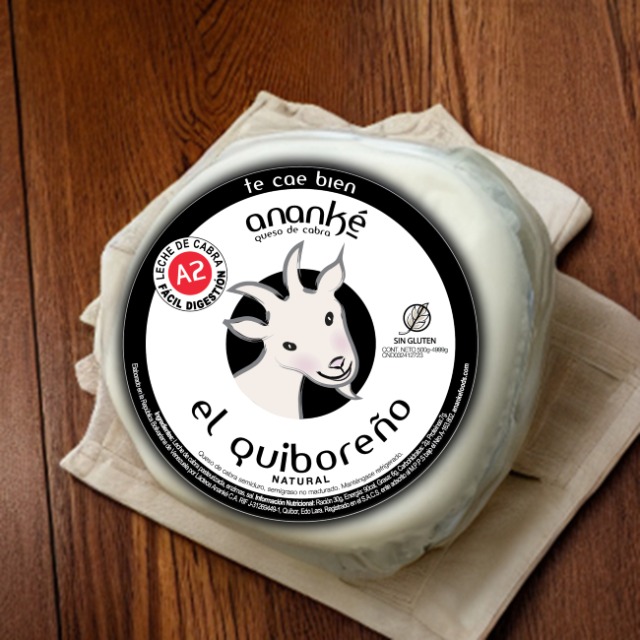 Queso de cabra El Quiboreño Redondo 490g (peso aproximado)