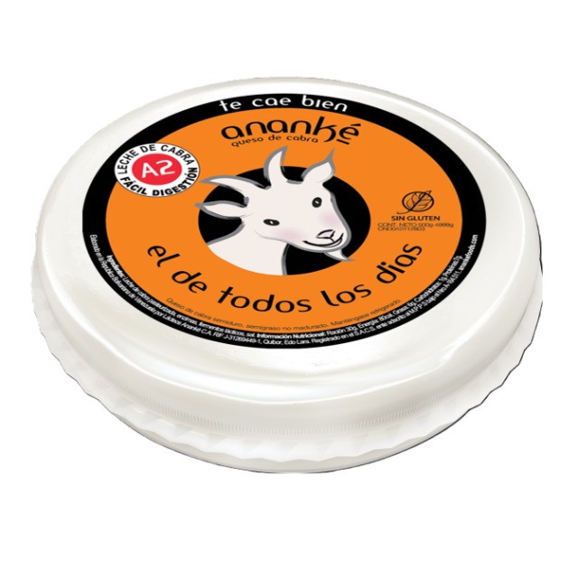 Queso de cabra El de todos los días Redondo 300g (peso aproximado)