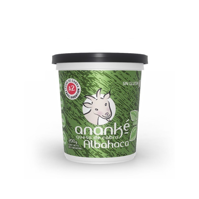Queso de cabra artesanal Albahaca 200g