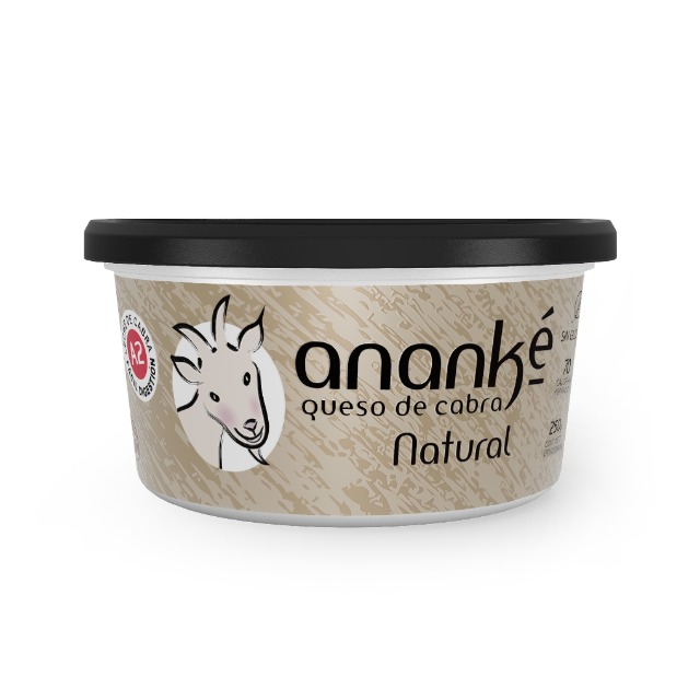 Queso de cabra artesanal  Natural 250 g.